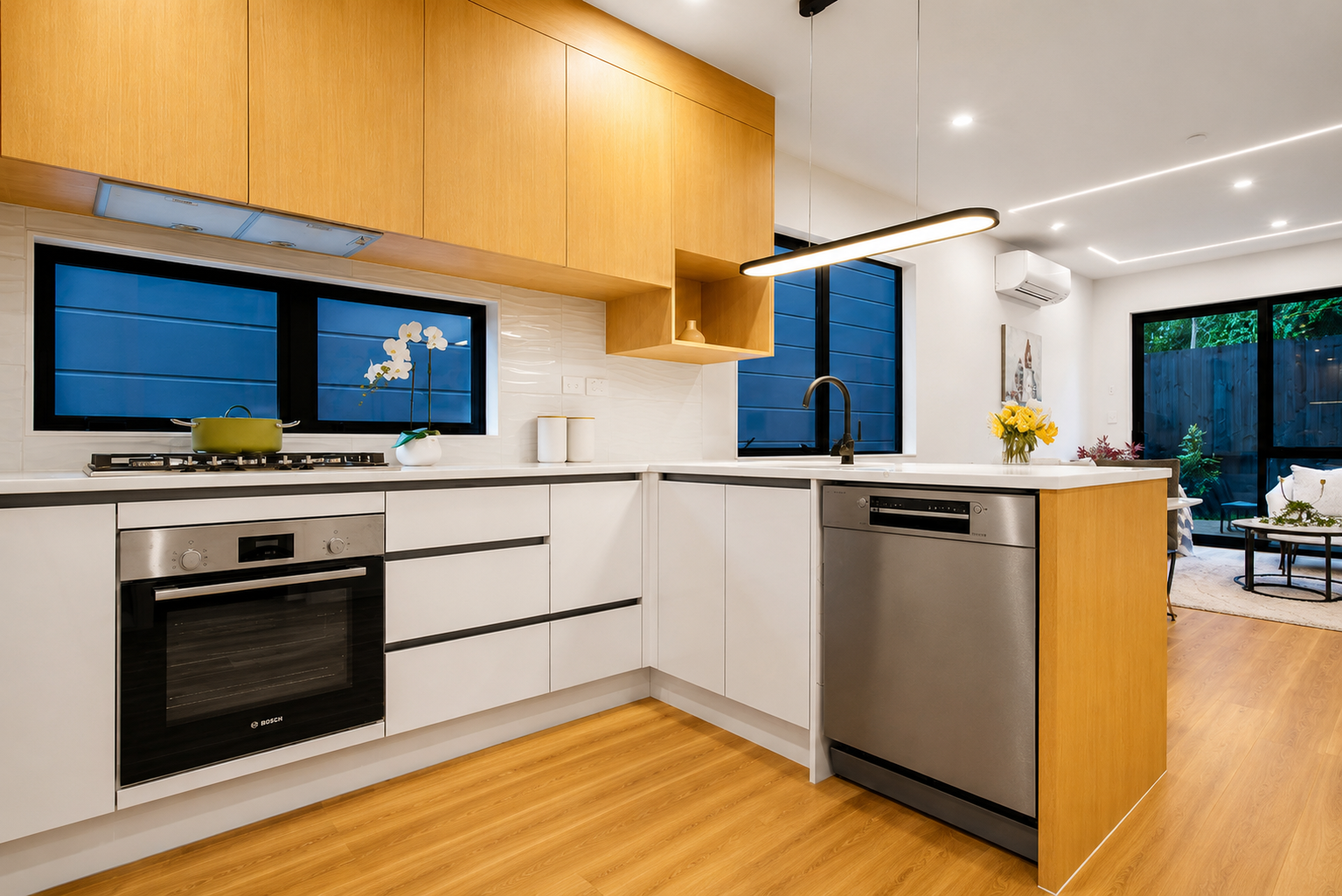 Recently completed development kitchen interior